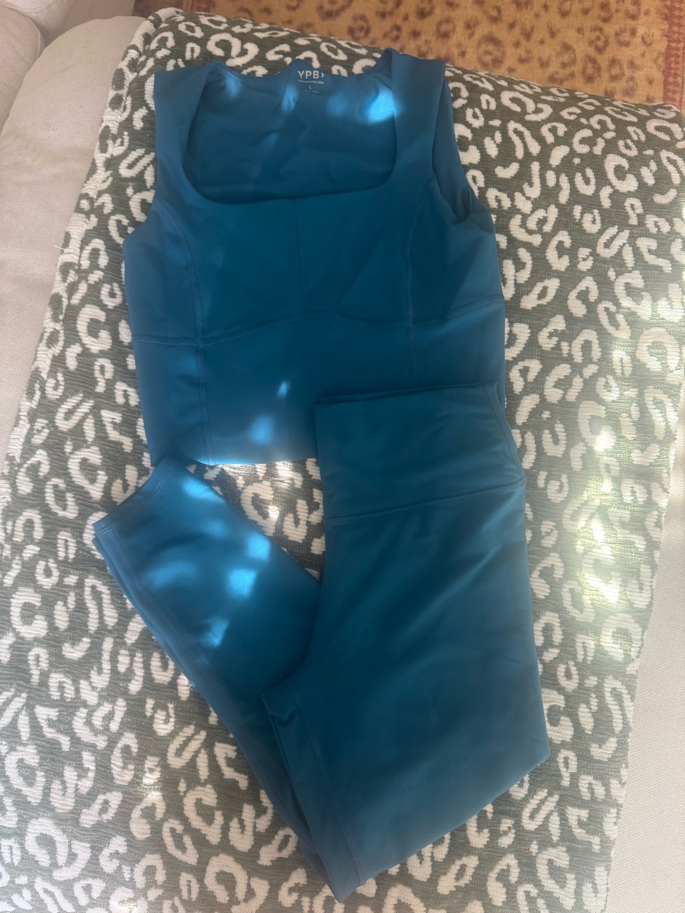 Abercrombie & Fitch Blue YPB Active Set - Tank and Leggings